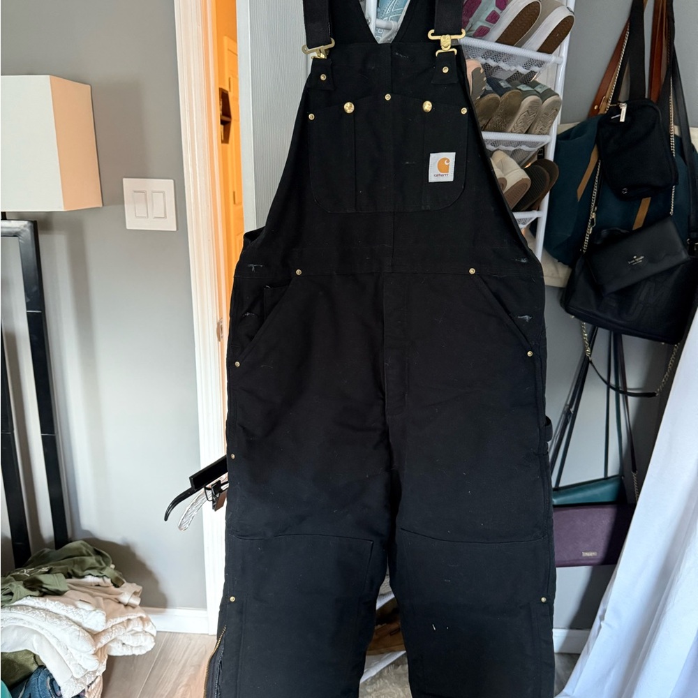Carhartt Black Insulated bibs